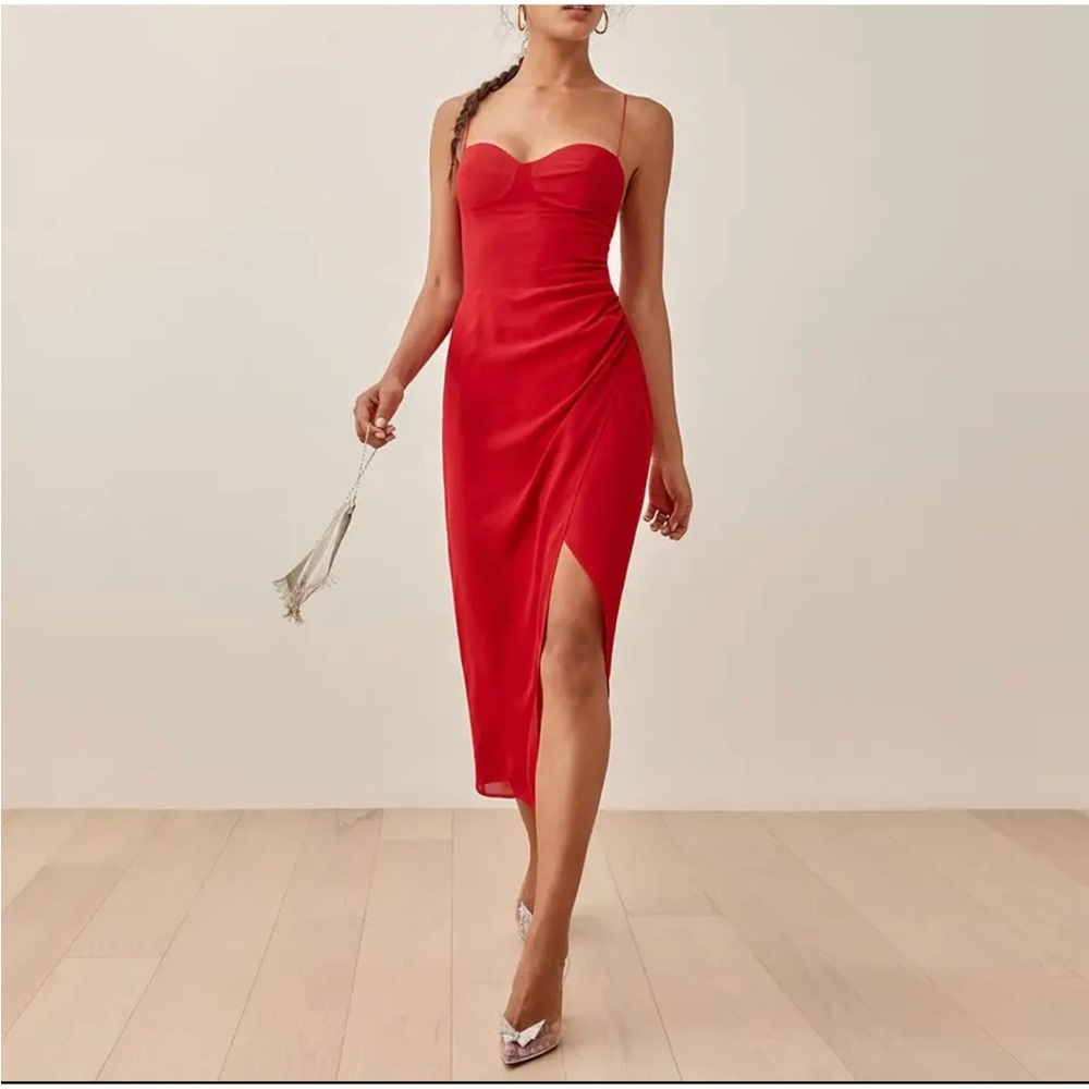 Red Midi Dress